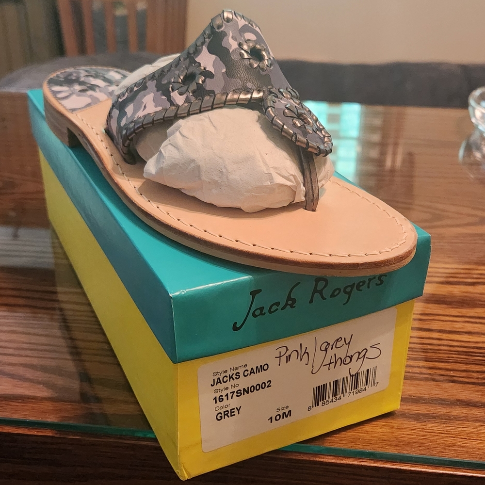 Jack Rogers Women's Camouflage Thong Sandals NIB